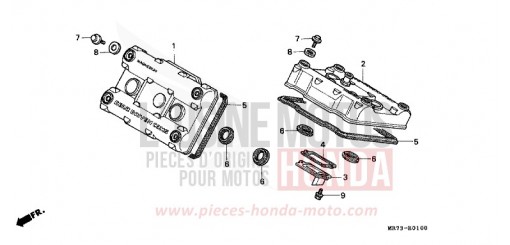 COUVERCLE DE CULASSE VFR750RK de 1989